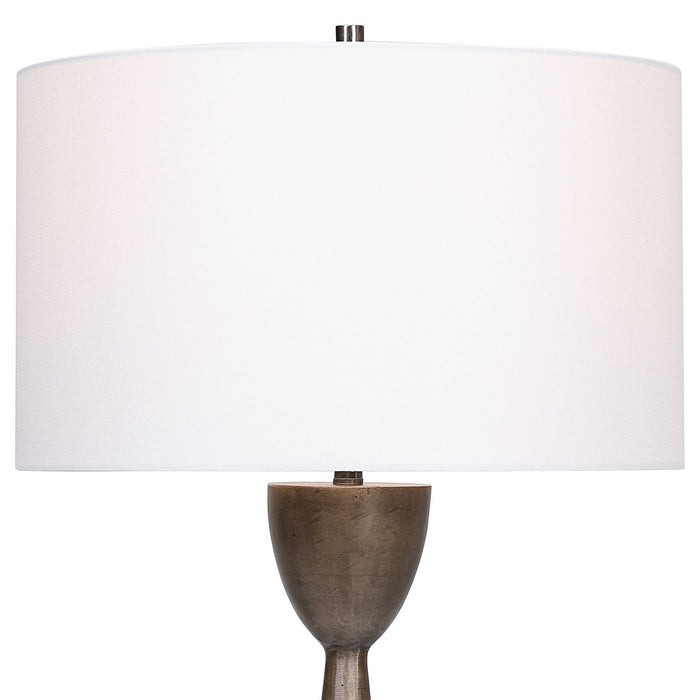 Uttermost 28470 One Light Table Lamp, Brushed Nickel