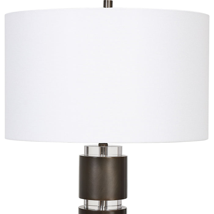 Uttermost 28471 One Light Table Lamp, Dark Bronze