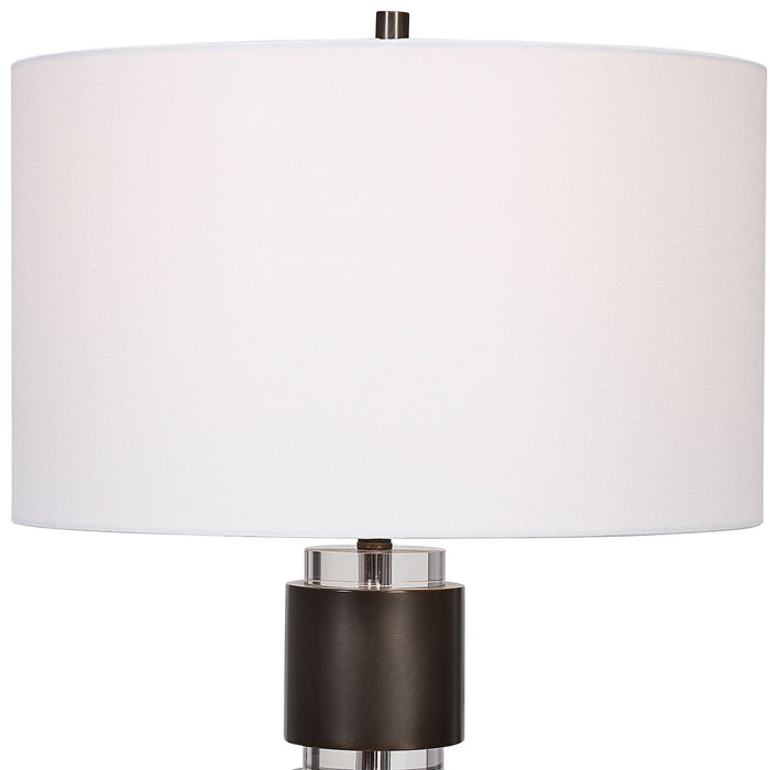 Uttermost 28471 One Light Table Lamp, Dark Bronze