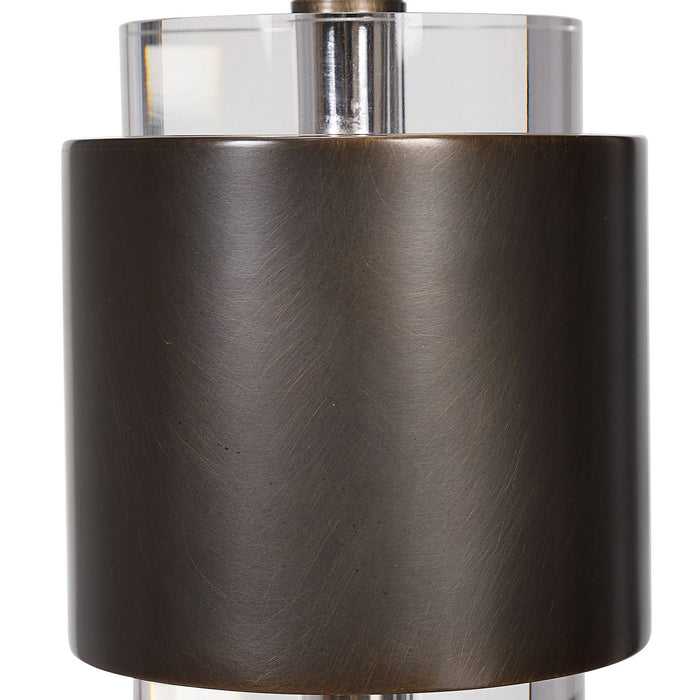 Uttermost 28471 One Light Table Lamp, Dark Bronze