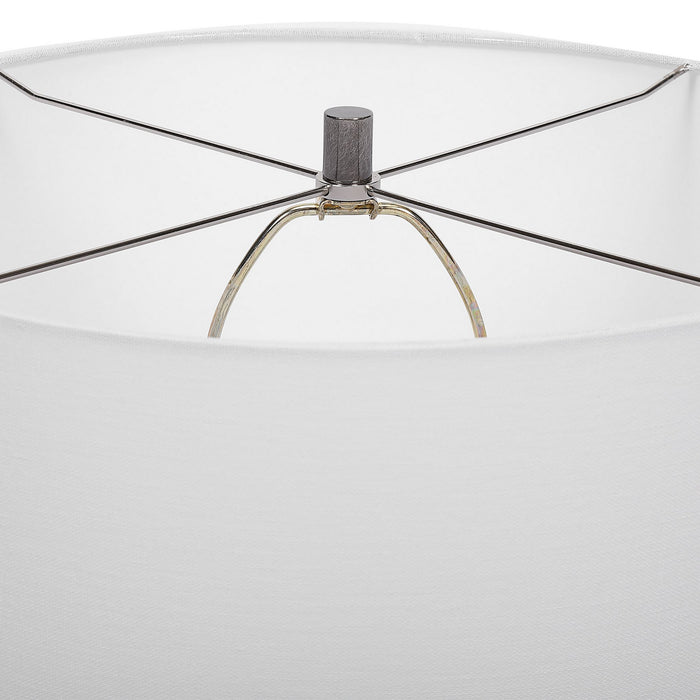 Uttermost 28473 One Light Table Lamp, Masculine Look With Ribbed Texture