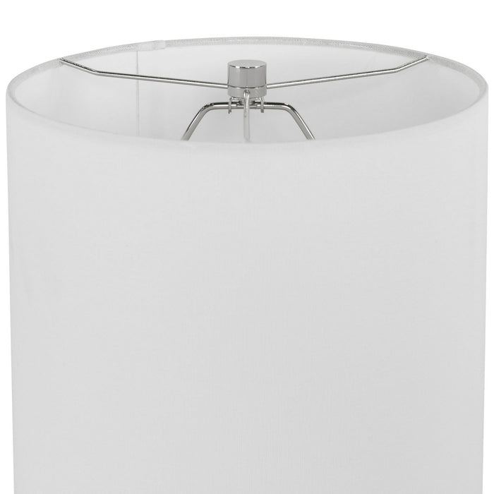 Uttermost 29796-1 One Light Table Lamp, Black And White