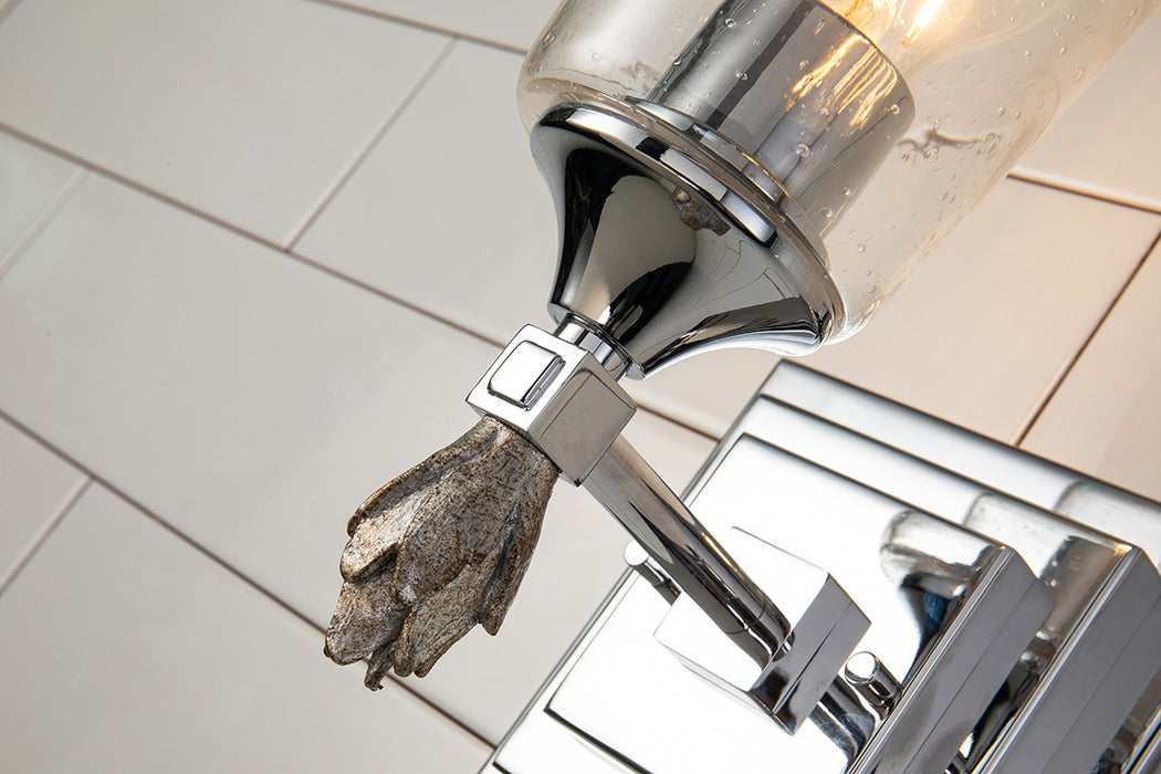Lucas + McKearn BB1022PC-1-F1S One Light Wall Sconce, Polished Chrome