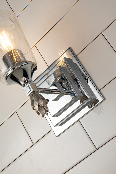 Lucas + McKearn BB1022PC-1-F1S One Light Wall Sconce, Polished Chrome