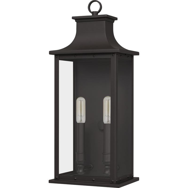Quoizel ABY8408OZ Two Light Outdoor Wall Mount, Old Bronze