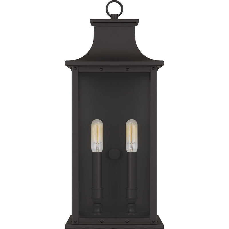 Quoizel ABY8408OZ Two Light Outdoor Wall Mount, Old Bronze