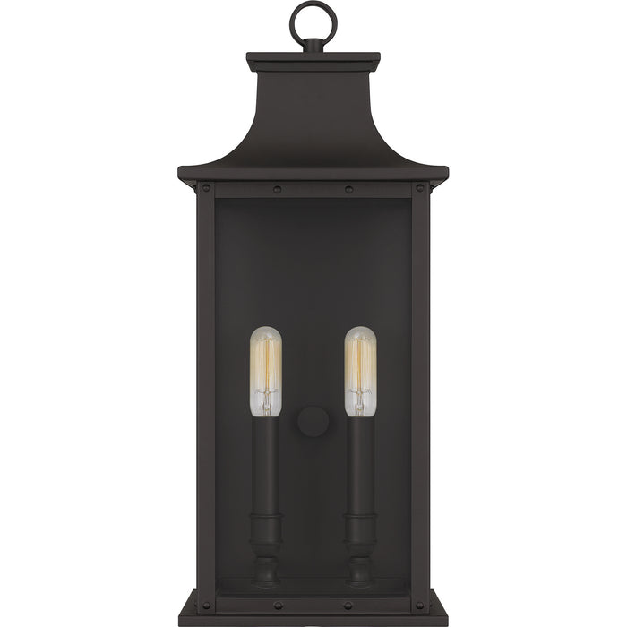 Quoizel ABY8408OZ Two Light Outdoor Wall Mount, Old Bronze