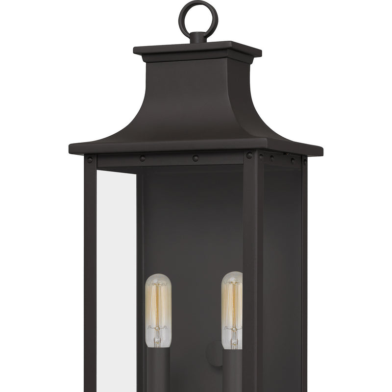 Quoizel ABY8408OZ Two Light Outdoor Wall Mount, Old Bronze