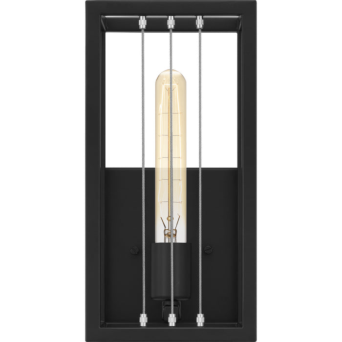 Quoizel AWD8606MBK One Light Wall Sconce, Matte Black
