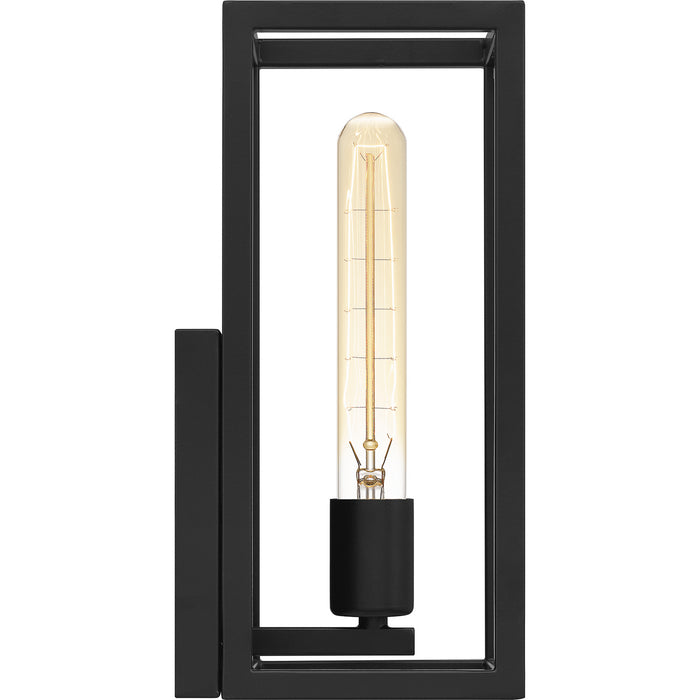 Quoizel AWD8606MBK One Light Wall Sconce, Matte Black