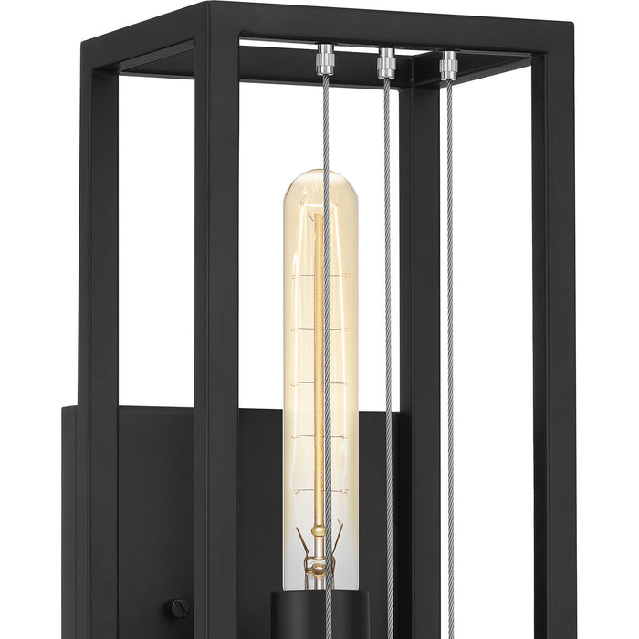 Quoizel AWD8606MBK One Light Wall Sconce, Matte Black