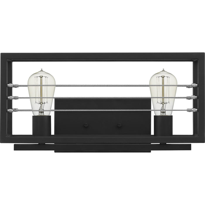 Quoizel AWD8616MBK Two Light Bath, Matte Black