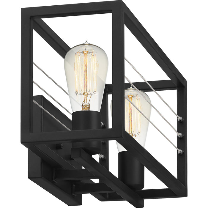 Quoizel AWD8616MBK Two Light Bath, Matte Black