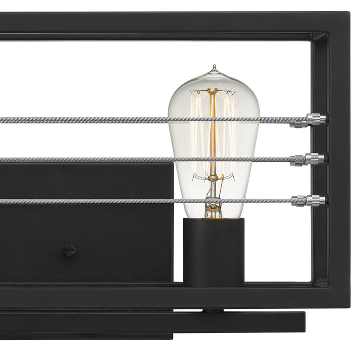 Quoizel AWD8616MBK Two Light Bath, Matte Black