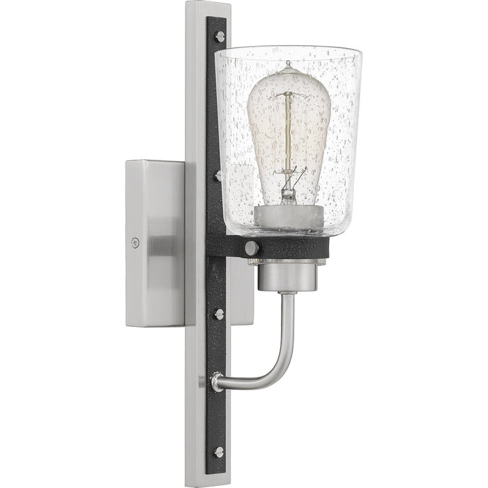 Quoizel AXE8605BN One Light Wall Sconce, Brushed Nickel