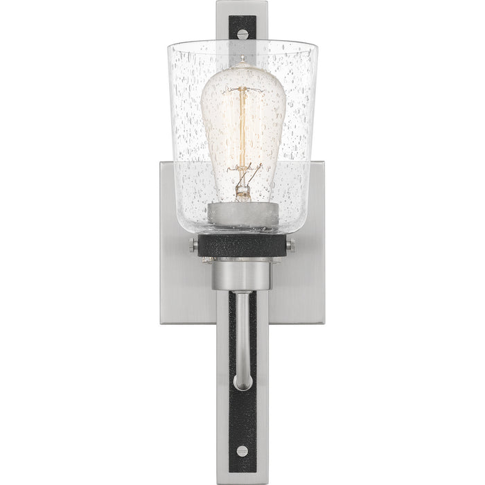 Quoizel AXE8605BN One Light Wall Sconce, Brushed Nickel