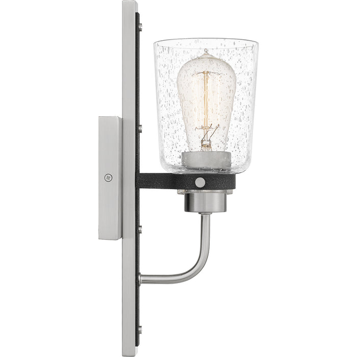 Quoizel AXE8605BN One Light Wall Sconce, Brushed Nickel