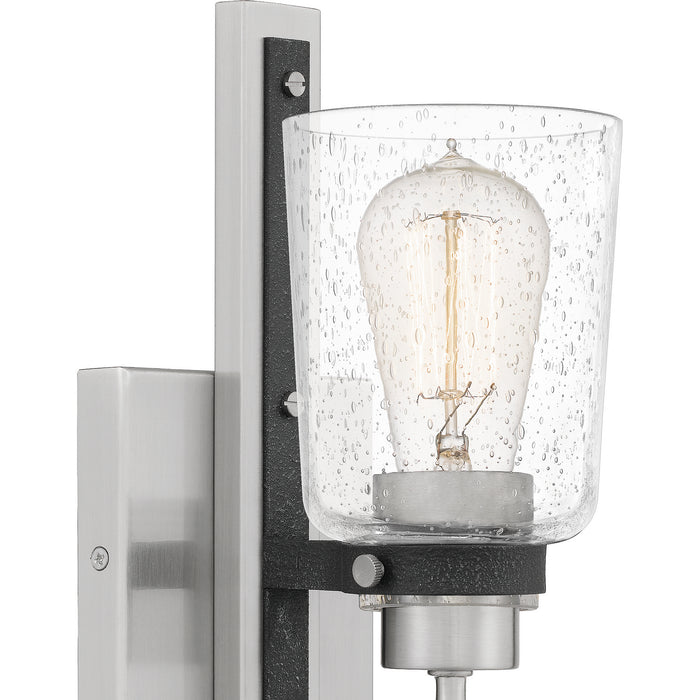 Quoizel AXE8605BN One Light Wall Sconce, Brushed Nickel