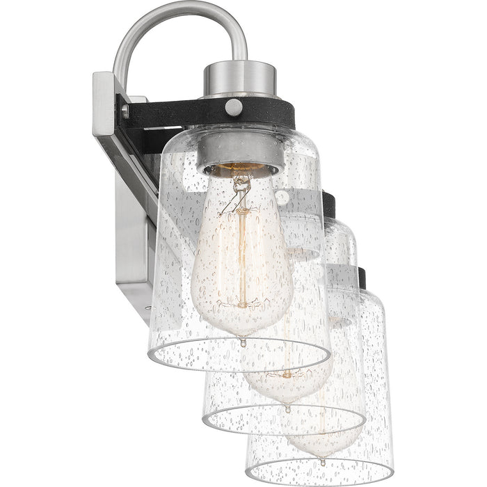 Quoizel AXE8622BN Three Light Bath, Brushed Nickel