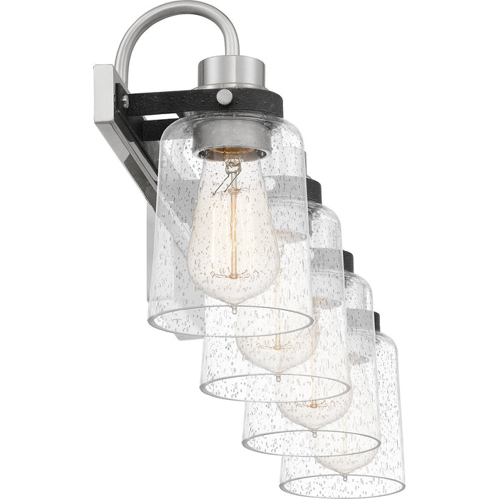 Quoizel AXE8630BN Four Light Bath, Brushed Nickel