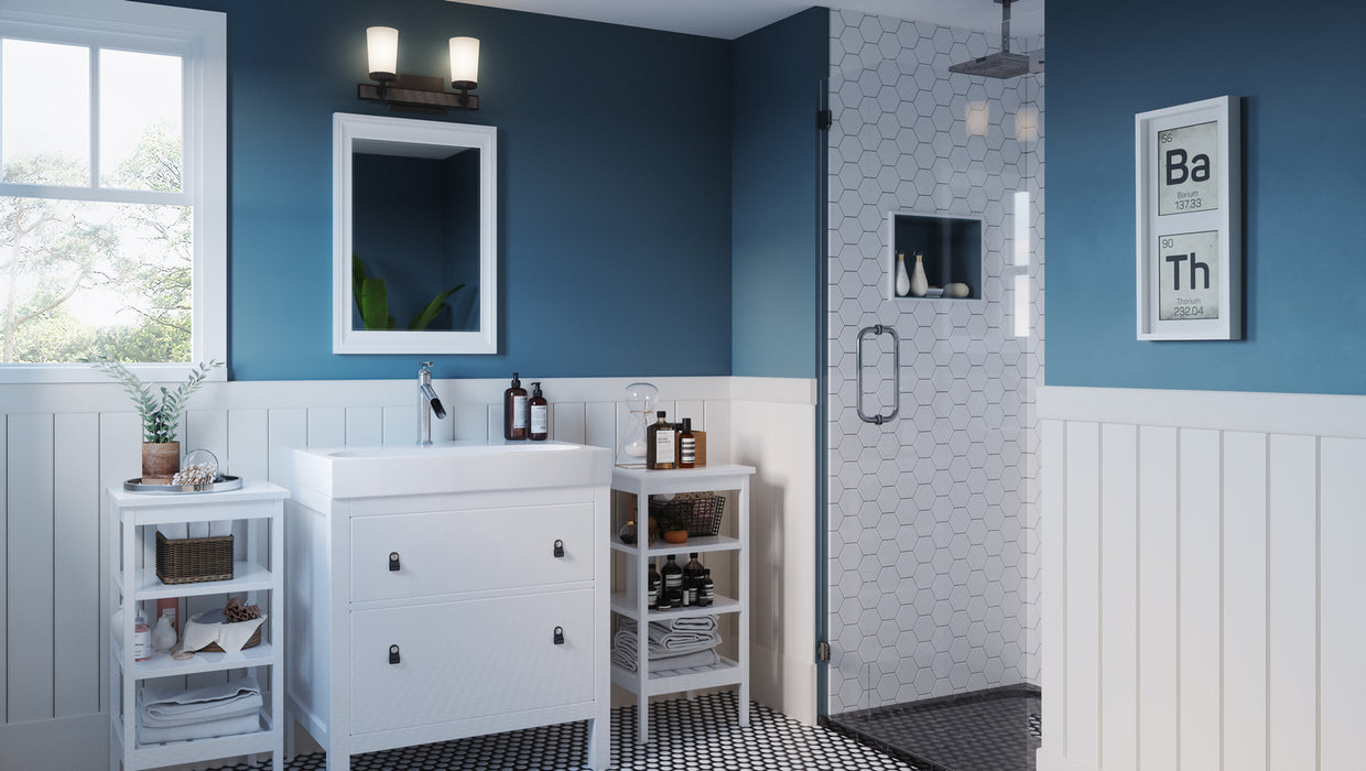 Quoizel DAL8615EK Two Light Bath, Earth Black