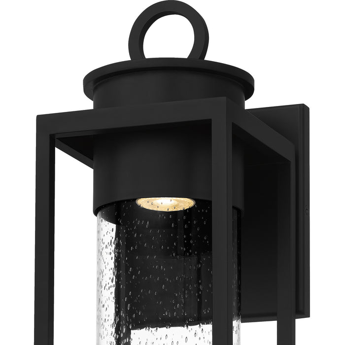 Quoizel DGL8407MBK One Light Outdoor Wall Mount, Matte Black