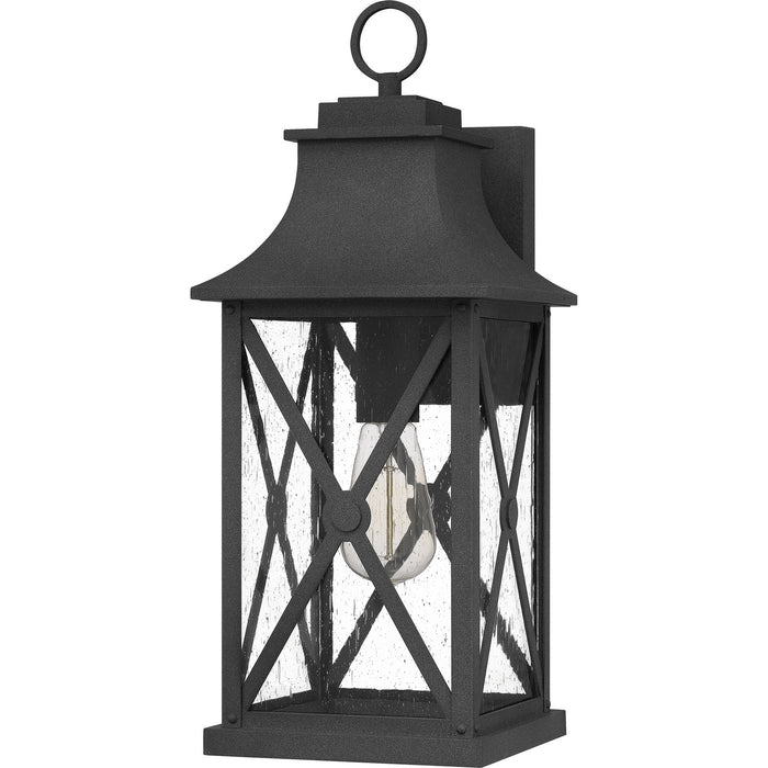 Quoizel ELB8408MB One Light Outdoor Wall Mount, Mottled Black