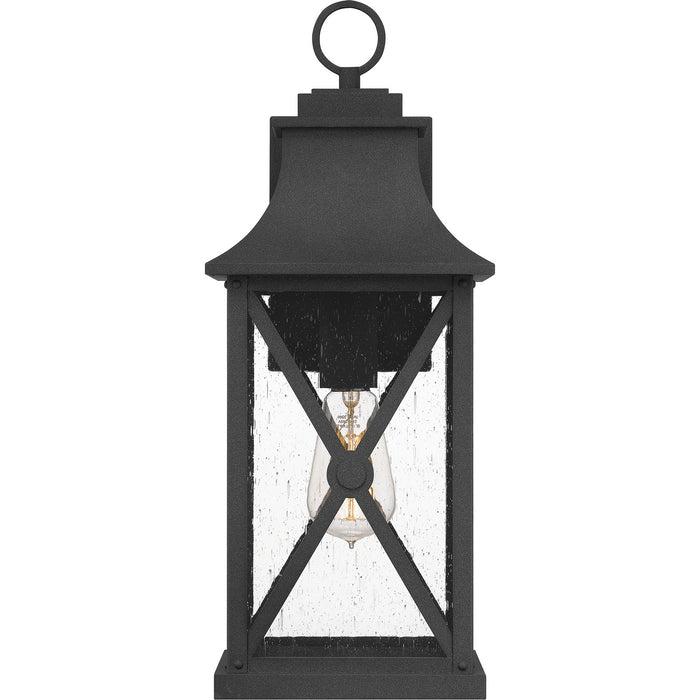 Quoizel ELB8408MB One Light Outdoor Wall Mount, Mottled Black