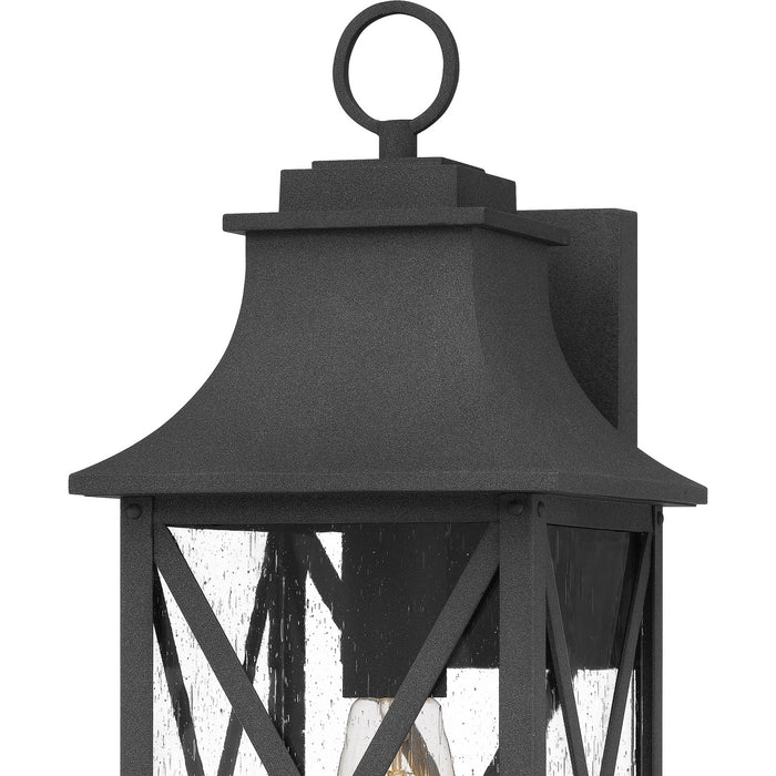 Quoizel ELB8408MB One Light Outdoor Wall Mount, Mottled Black