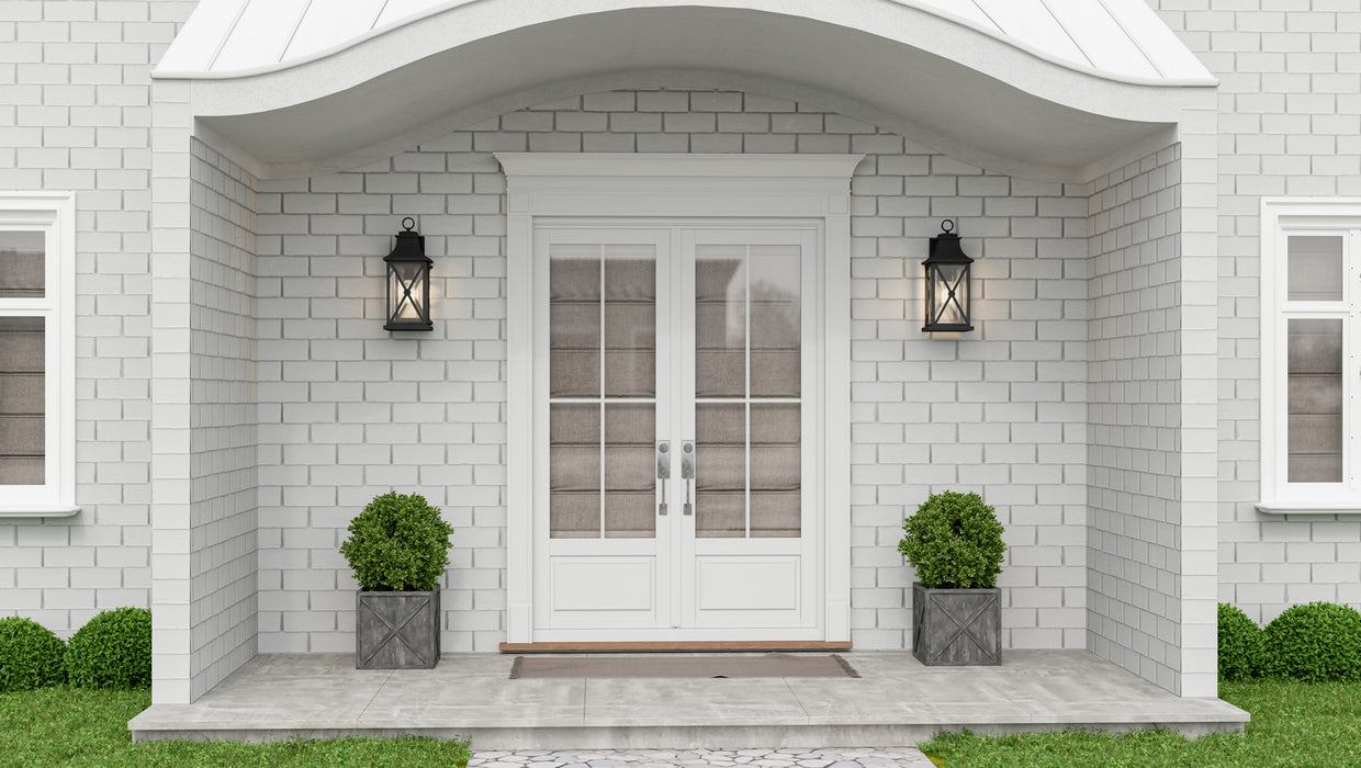 Quoizel ELB8408MB One Light Outdoor Wall Mount, Mottled Black