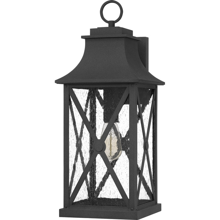 Quoizel ELB8409MB One Light Outdoor Wall Mount, Mottled Black