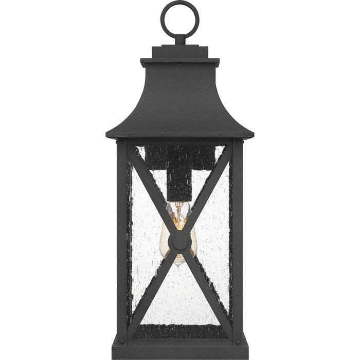 Quoizel ELB8409MB One Light Outdoor Wall Mount, Mottled Black