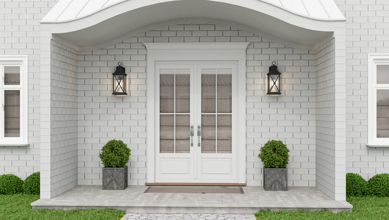 Quoizel ELB8409MB One Light Outdoor Wall Mount, Mottled Black