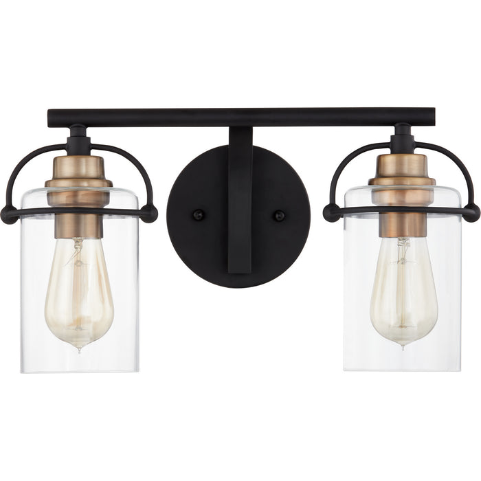 Quoizel EMR8602MBK Two Light Bath, Matte Black