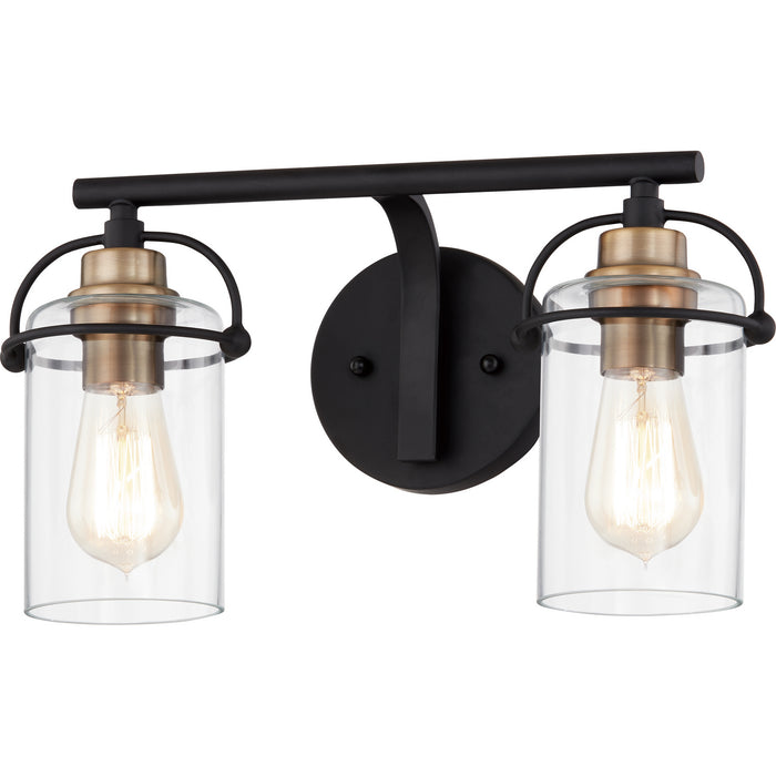 Quoizel EMR8602MBK Two Light Bath, Matte Black