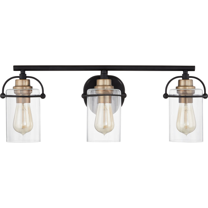 Quoizel EMR8603MBK Three Light Bath, Matte Black