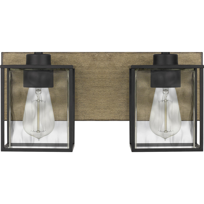 Quoizel HTN8615MBK Two Light Bath, Matte Black