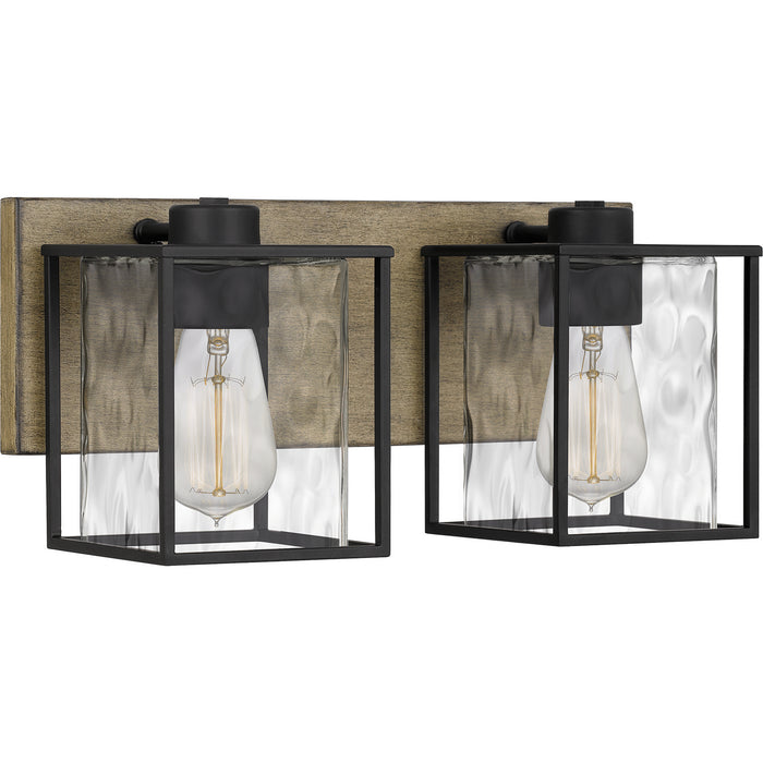 Quoizel HTN8615MBK Two Light Bath, Matte Black