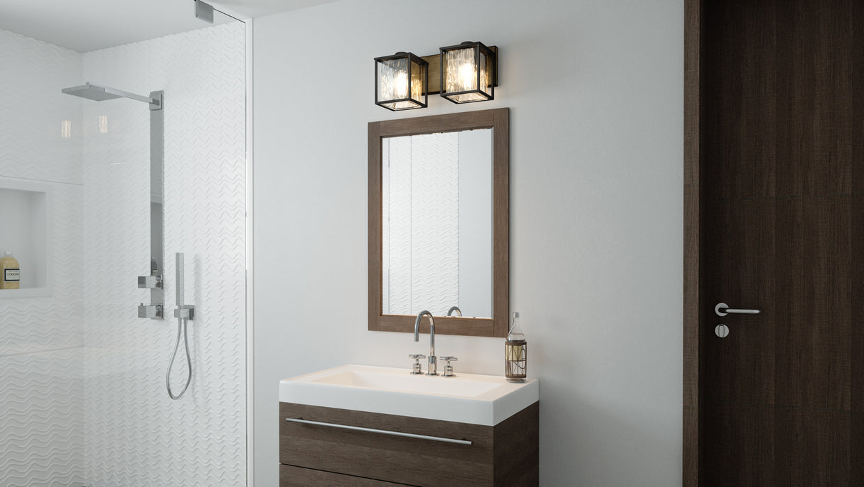 Quoizel HTN8615MBK Two Light Bath, Matte Black