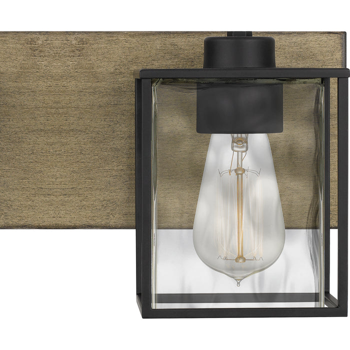 Quoizel HTN8623MBK Three Light Bath, Matte Black
