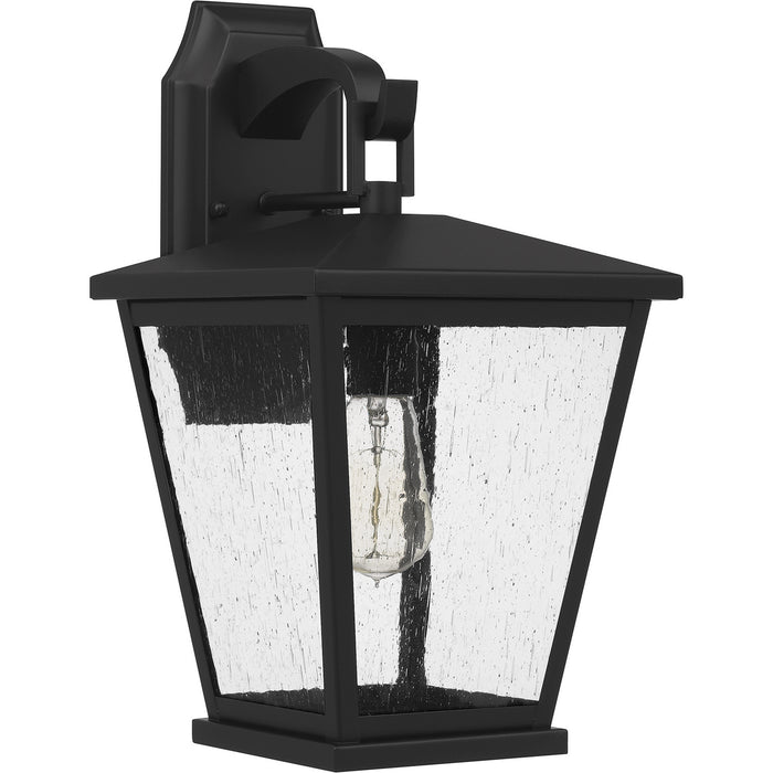 Quoizel JFY8409MBK One Light Outdoor Wall Mount, Matte Black