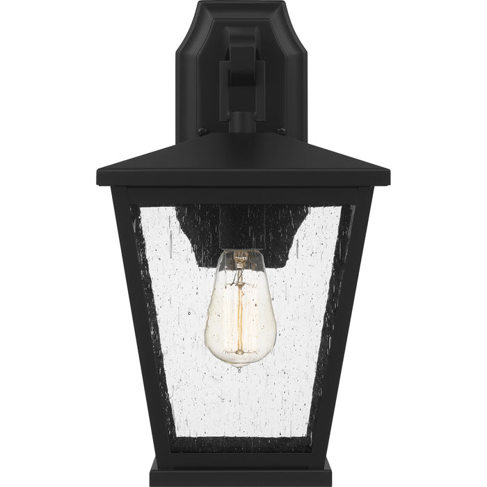 Quoizel JFY8409MBK One Light Outdoor Wall Mount, Matte Black
