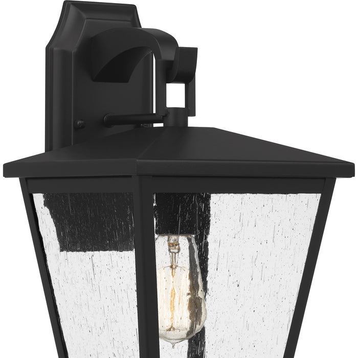 Quoizel JFY8409MBK One Light Outdoor Wall Mount, Matte Black