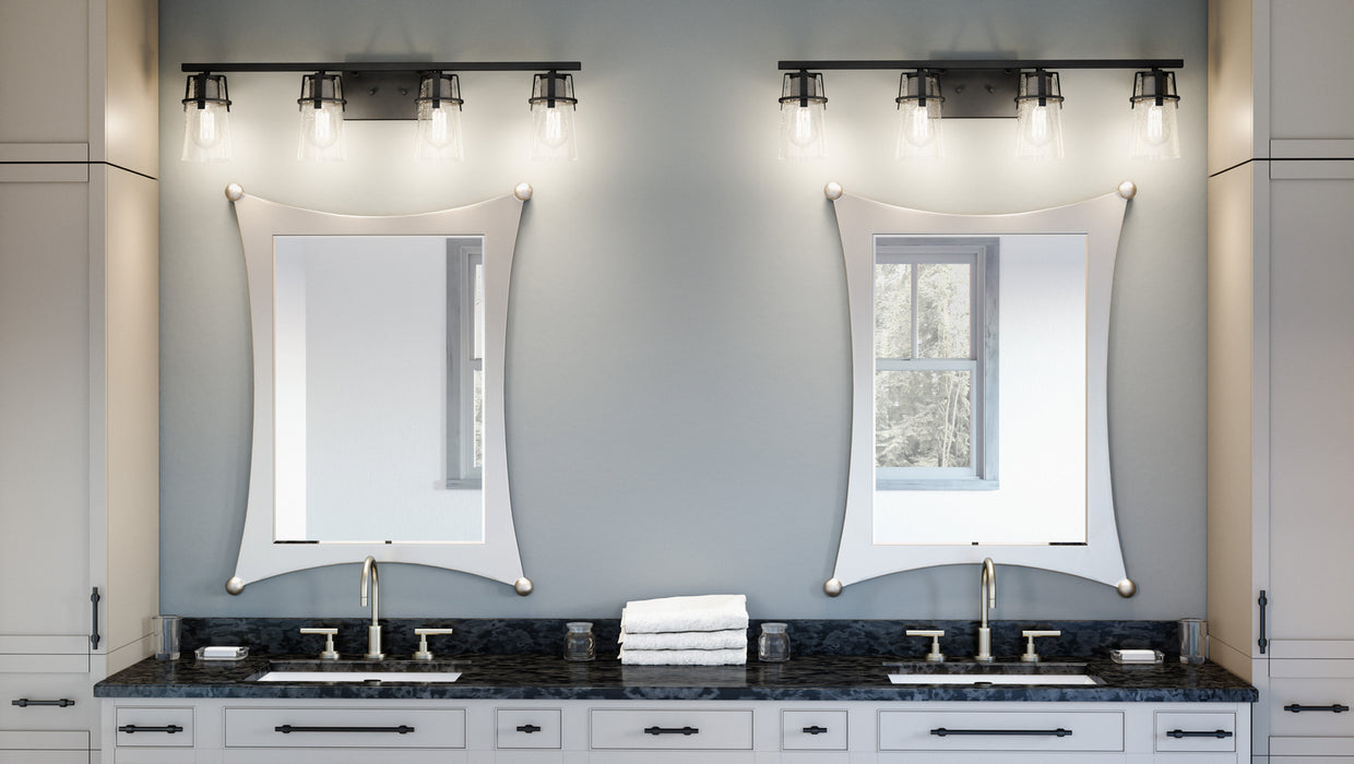 Quoizel KNX8632MBK Four Light Bath, Matte Black