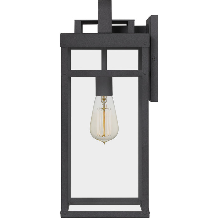 Quoizel KTN8408MB One Light Outdoor Wall Mount, Mottled Black