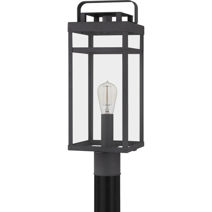 Quoizel KTN9008MB One Light Outdoor Post Mount, Mottled Black