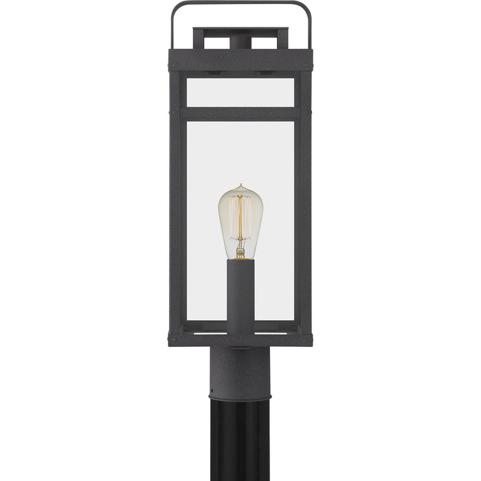 Quoizel KTN9008MB One Light Outdoor Post Mount, Mottled Black