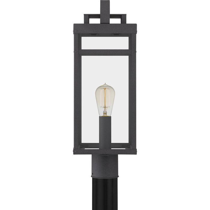 Quoizel KTN9008MB One Light Outdoor Post Mount, Mottled Black