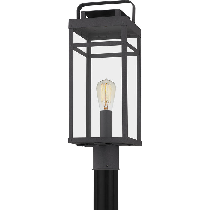 Quoizel KTN9008MB One Light Outdoor Post Mount, Mottled Black