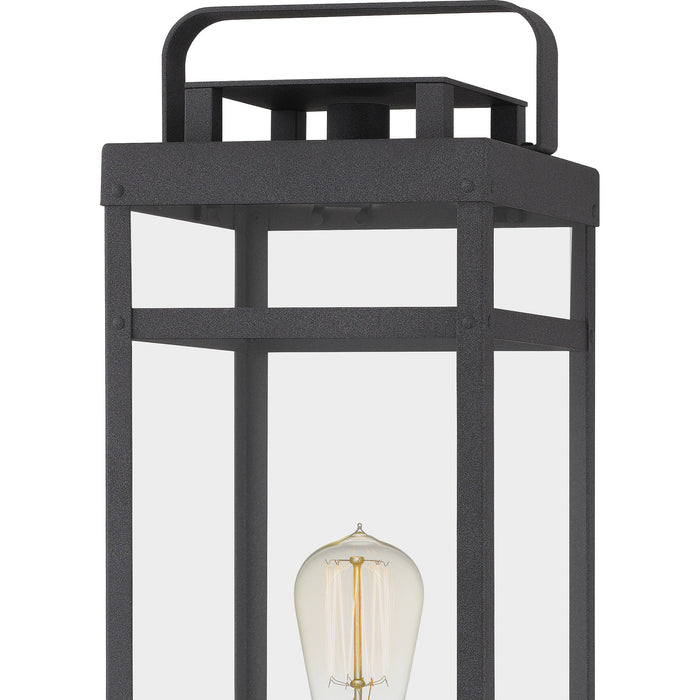 Quoizel KTN9008MB One Light Outdoor Post Mount, Mottled Black
